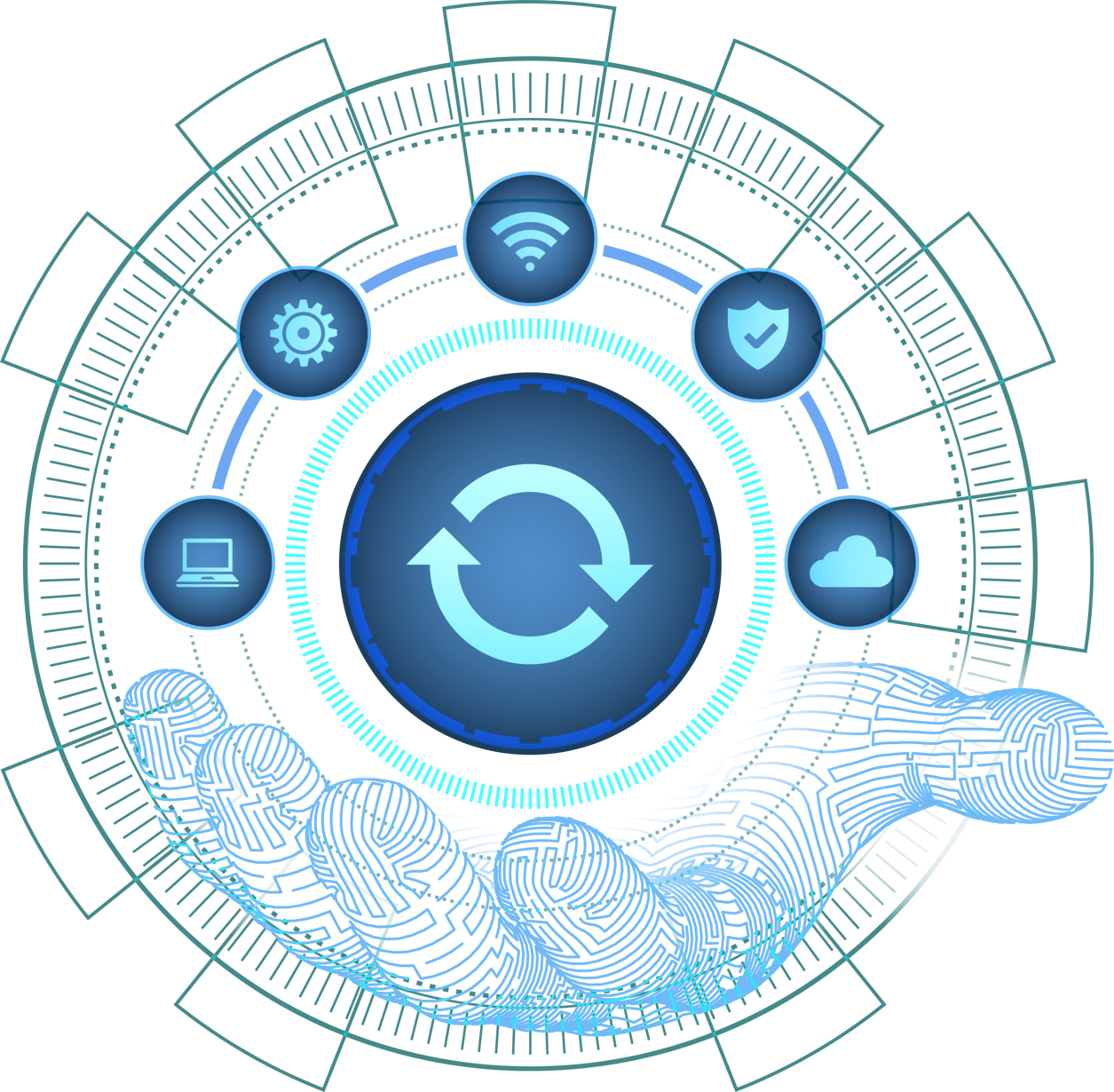 Twinline's core expertise areas: using machine learning for data reconciliation, enabling modular technology adoption, and automating business processes to drive efficiency in financial services